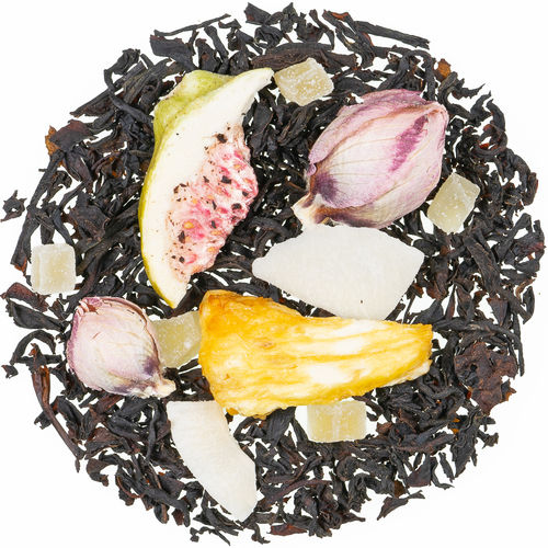 Indian Ocean natural Black tea with herbs and fruit pieces, flavoured 100g